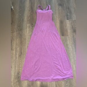 Athleta Strapless Pink Maxi Dress